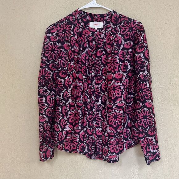 Xirena NWT womans Floral Button Down Blouse top size XS - Picture 2 of 5